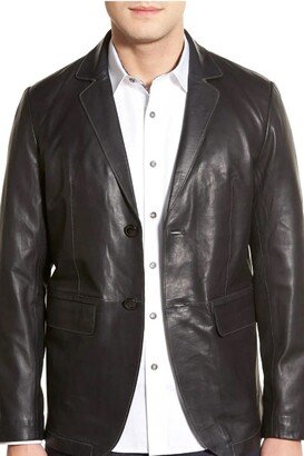 Missani Le Collezioni Lambskin Leather Sport Coat