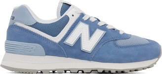 Blue & White 574 Sneakers