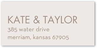 Wedding Address Labels: Softly Together Wedding Address Label, Grey, Address Label, Matte