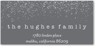 Address Labels: Snowy Scrapbook Address Label, Grey, Address Label, Matte