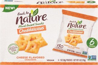 Back To Nature - Crackers Cheddalicious - Case of 4 - Six 1oz Pouches