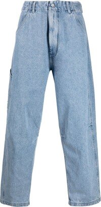 Wide-Leg Plain Jeans