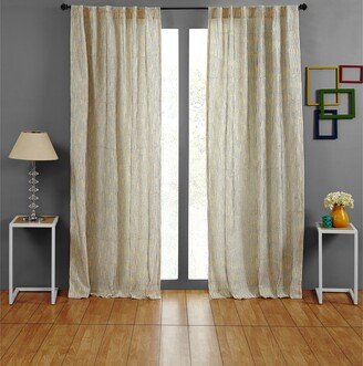 Mesa Linen Cotton Curtain - Single Curtain Panel - 51W x 96L