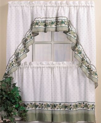 Chf Cottage Ivy Window Tier Swag Valance Sets