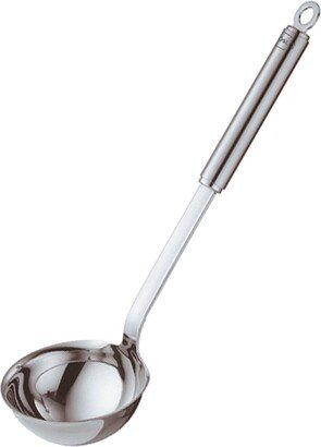 Stainless Steel Round Handle Ladle with Pouring Rim, 5.4-Ounce