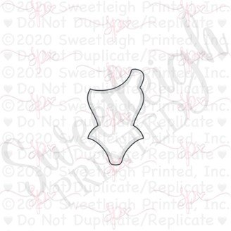 One Shoulder Bathing Suit Cookie Cutter