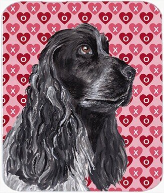 SC9554LCB Cocker Spaniel Valentine's Love Glass Cutting Board