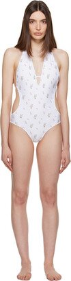 OPEN YY White Floral One-Piece Swimsuit