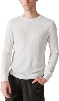 Men's Garment Dye Thermal Crew