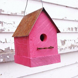 Rustic Birdhouse Gift For Birdwatcher Outdoor Garden Decor