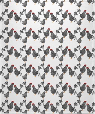 Fleece Photo Blankets: Chick, Chick, Chickens - Neutral Blanket, Fleece, 50X60, White