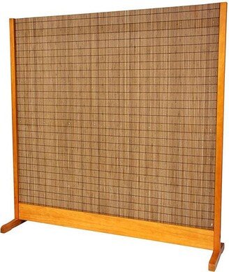 Handmade Tobacco and Bamboo Honey Room Divider