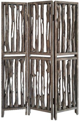 Handcrafted Rustic 3 Panel Wrightwood Screen