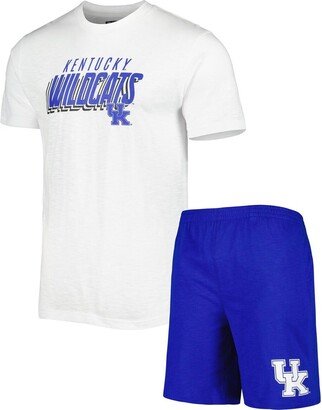 Men's Concepts Sport Royal, White Kentucky Wildcats Downfield T-shirt and Shorts Set - Royal, White