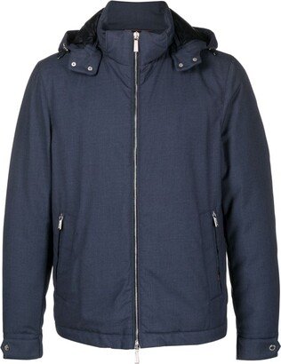 Albini-PUM padded hooded jacket