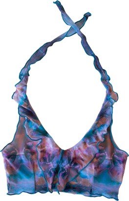 Neteru Clothing Jeanne Crop-Top In The Tanit's Dream Print