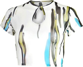 Koy & Victoria Inc. The Chichi Crop Top - Ada Print