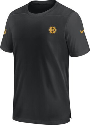 Men's Dri-FIT Sideline Coach (NFL Pittsburgh Steelers) Top in Black