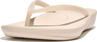 Iqushion Transparent Flip-Flops (Stone Beige) Women's Shoes