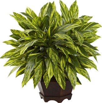 Tradescantia Artificial Plant in Hexagon Planter