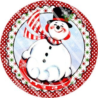 Wreath Sign, Snowman Signs For Wreaths, Winter Signs, Attachment, Round