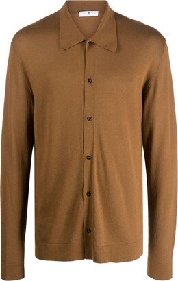 PT Torino Button-Fastening Silk-Cotton Blend Cardigan