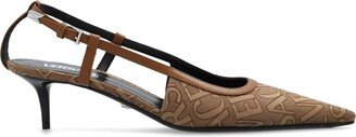 Logo Jacquard Slingback Pumps