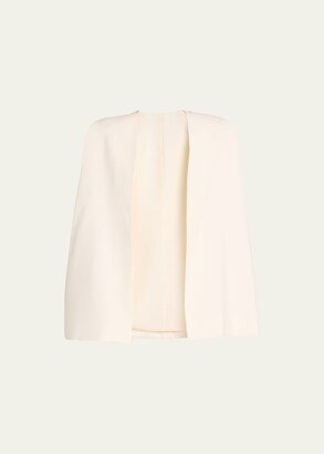 Marica Square-Neck Crop Top with Matching Cape Overlay