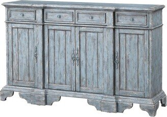 Bethany 4 Drawer and 4 Door TV Stand for TVs up to 70 Blue - Treasure Trove Accents