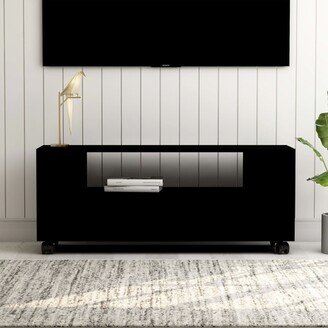 TV Stand Black 47.2x13.8x18.9 Engineered Wood