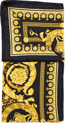 Woman's Silk Twill Scarf With Barocco Print