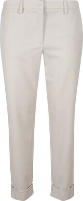 Straight-Leg Cropped Trousers-AA