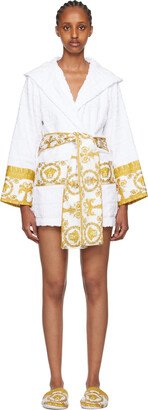 White Allover Robe