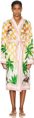 Silk Robe in Pink