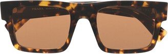 Prada Eyewear Tortoiseshell-Effect Square-Frame Sunglasses