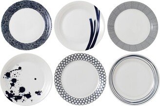 Pacific Set/6 Mixed Dinner Plate