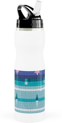 Photo Water Bottles: Kilim With Kindness - Multi Stainless Steel Water Bottle With Straw, 25Oz, With Straw, Multicolor