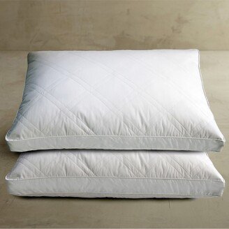 White Goose Feather & Down 233 Thread Count 100% Cotton 2-Pack Pillow, Jumbo