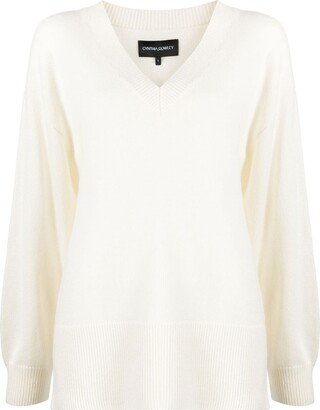 V-neck wool-blend jumper-AC