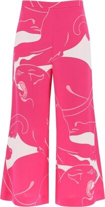 Cady Panther Wide Leg Trousers