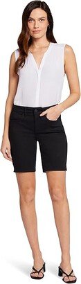 Petite Ella Shorts with Sideseam Slits in Black (Black) Women's Clothing