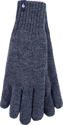 Heat Holders Men's Nevis Solid Flat Knit Gloves