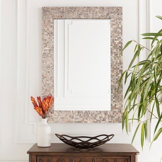 Oldham Mother of Pearl Inlaid Rectangular Wall Mirror - 28 x 40