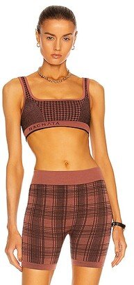 Houndstooth Bra in Mauve