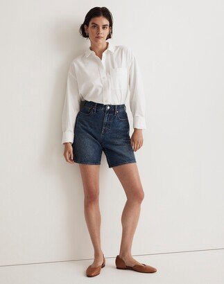 Baggy Jean Shorts in Valmont Wash