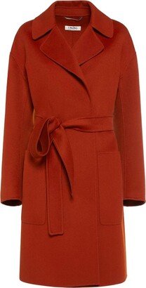 'S Max Mara Belted Long-Sleeved Coat-AK