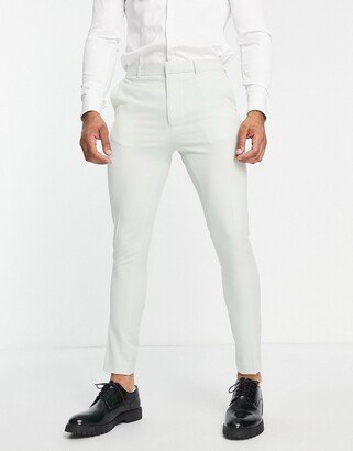 super skinny smart pants in mint