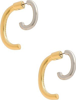 Luna Earrings in Metallic Gold