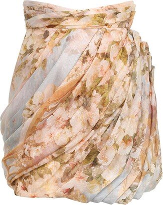 Luminosity Drape Mini Skirt