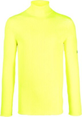 Roll-Neck Ribbed Jumper-AF